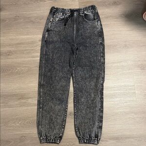Alexander Wang Black Acid Wash Jeans